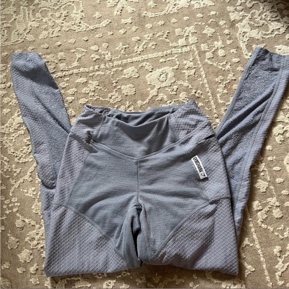 Gymshark True Texture Leggings in Steel Blue/Lavender Sz XS - Picture 5 of 9